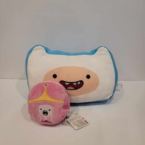 Adventure Time Plush Pillow Finn and Princess Bubblegum Coin purse Miniso Set
